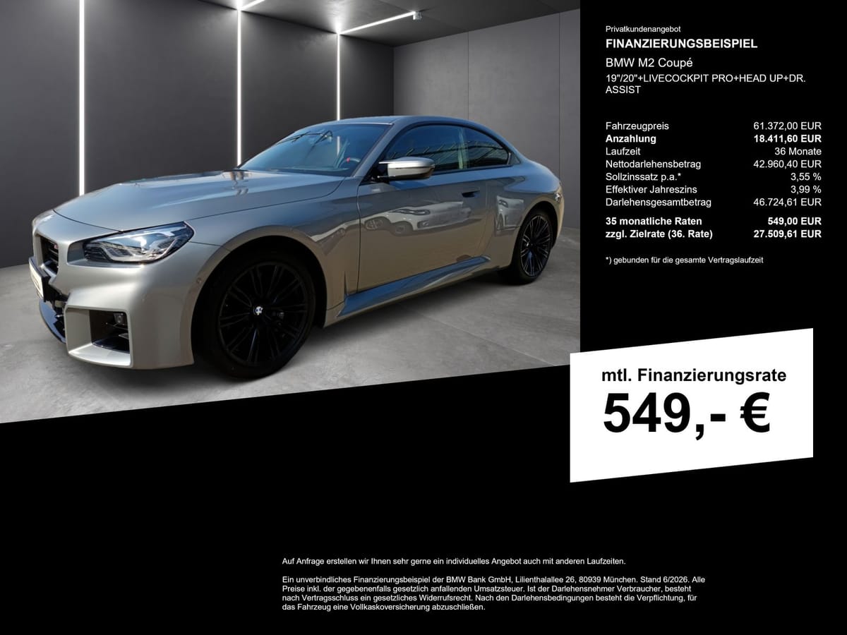 BMW M2 Coupé 19"/20"+LIVECOCKPIT PRO+HEAD UP+DR. ASS foto 2