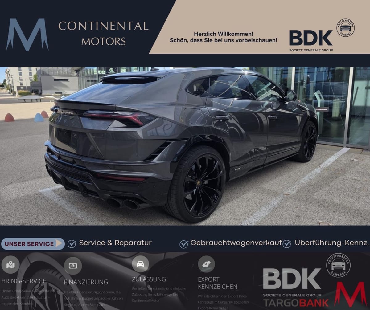 Lamborghini Urus S 4.0 V8*Bang&Olufsen*Head Up*Pano*Garantie foto 4