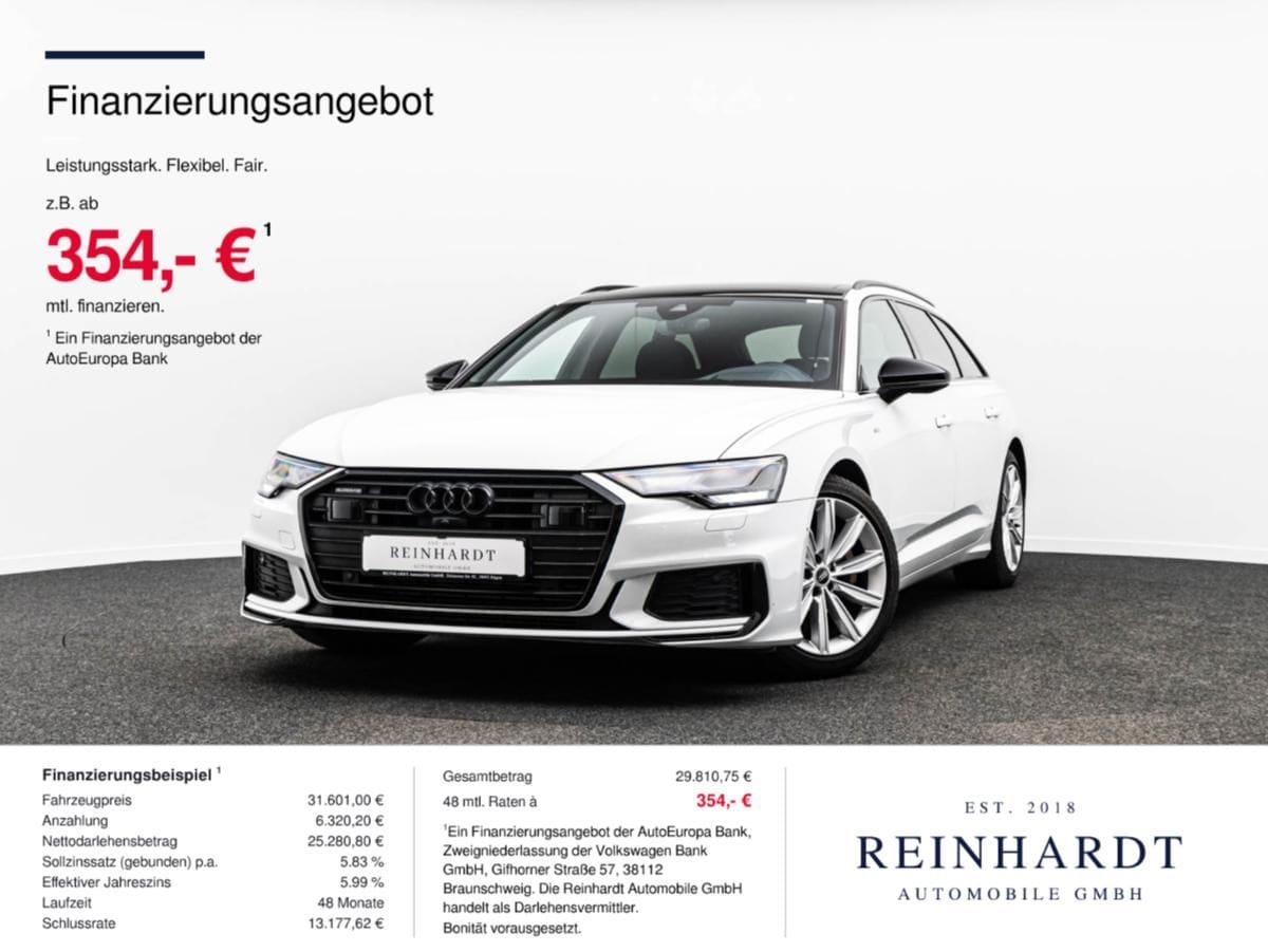 Audi A6 AVANT 45TFSi 2x S LINE BLACK ACC HuD PANO 360