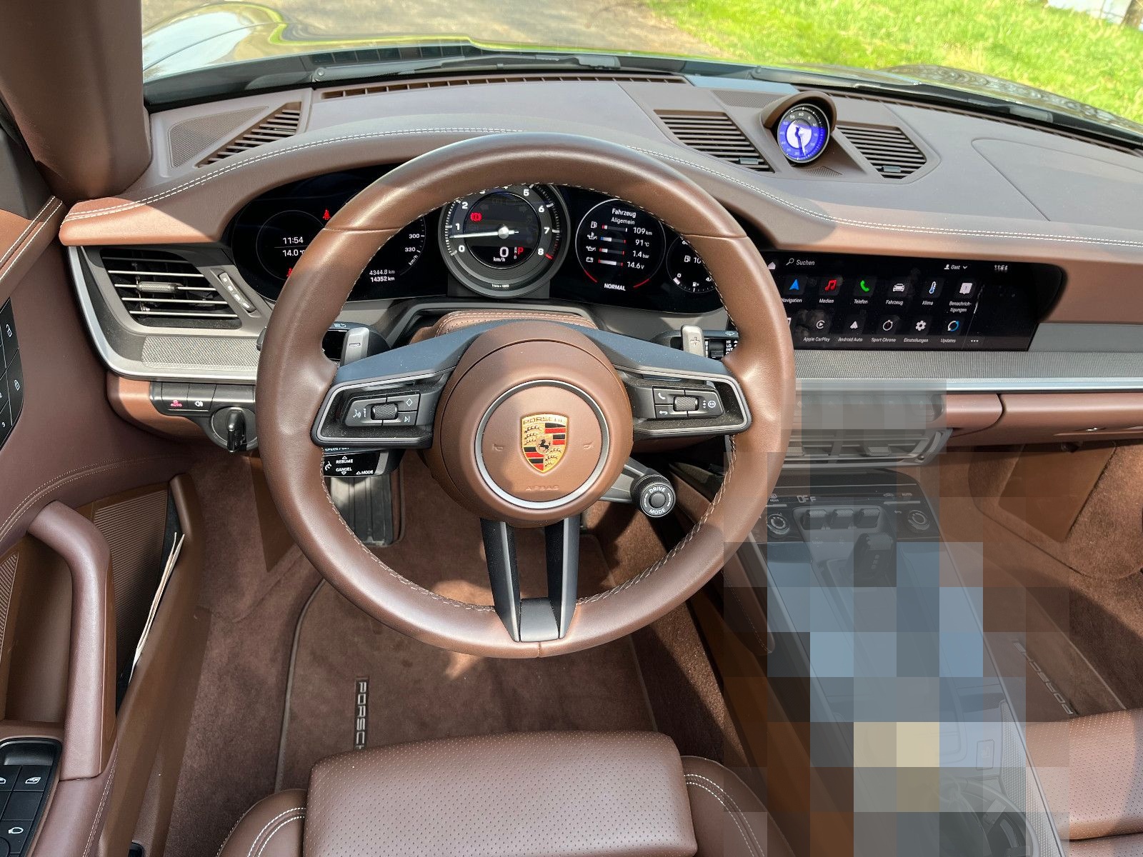 Porsche 911 Carrera Cabrio "Sport Chrono" Leder trüffel foto 20
