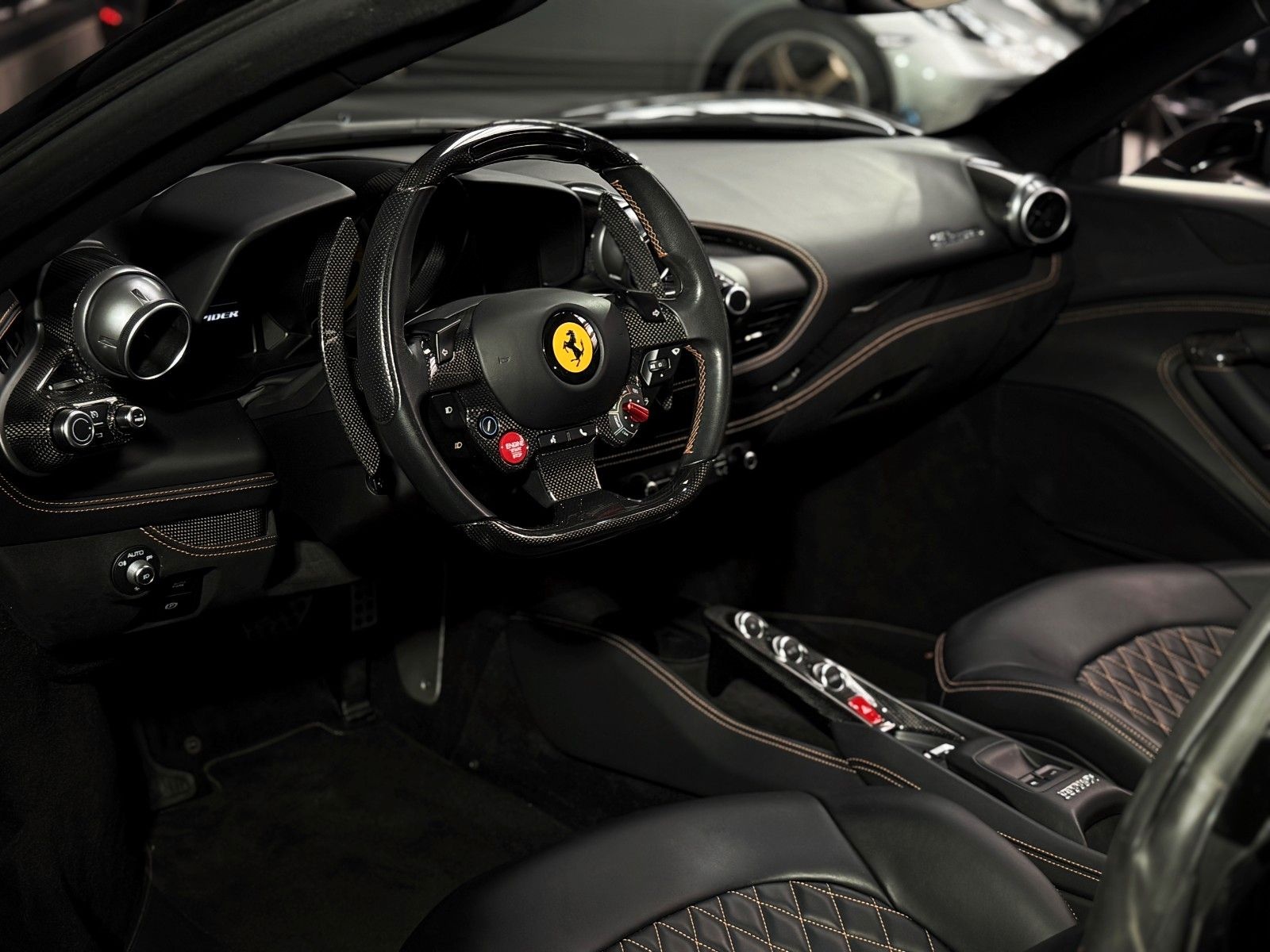 Ferrari F8 Spider + Nero Daytona + Carbon + Lift + Garan foto 19