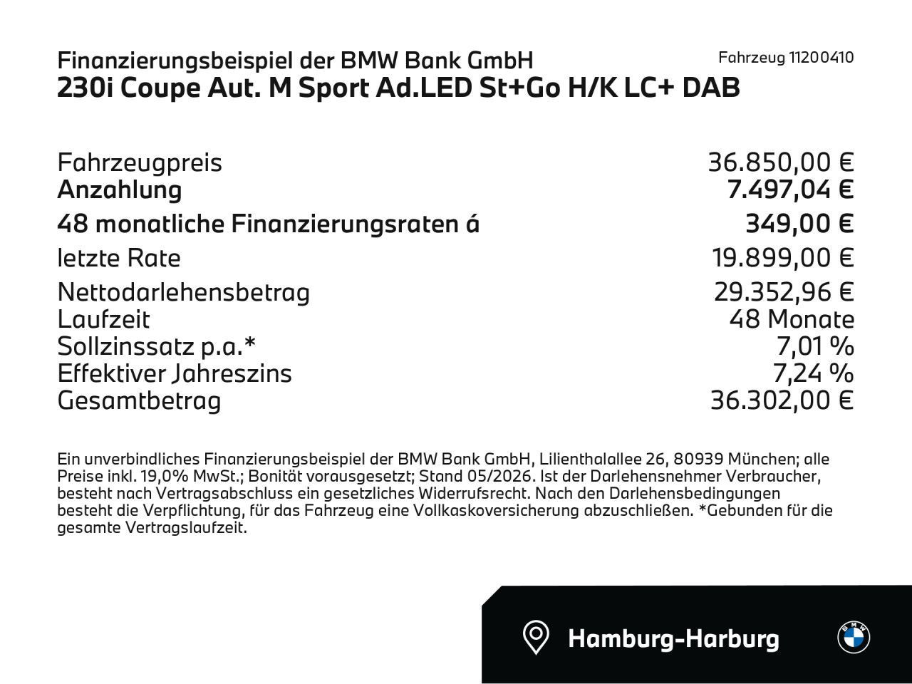 BMW 230i Coupe Aut. M Sport Ad.LED St+Go H/K LC+ DAB foto 2
