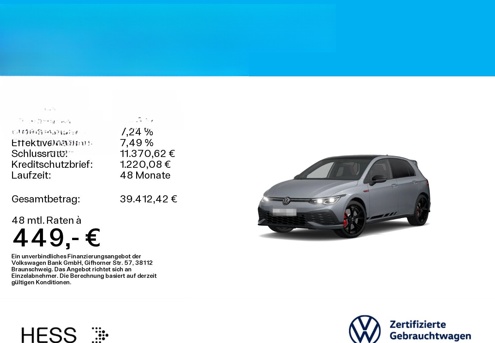 Volkswagen Golf VIII 2.0 TSI DSG GTI CLUBSPORT*BLACK-STYLE* foto 2