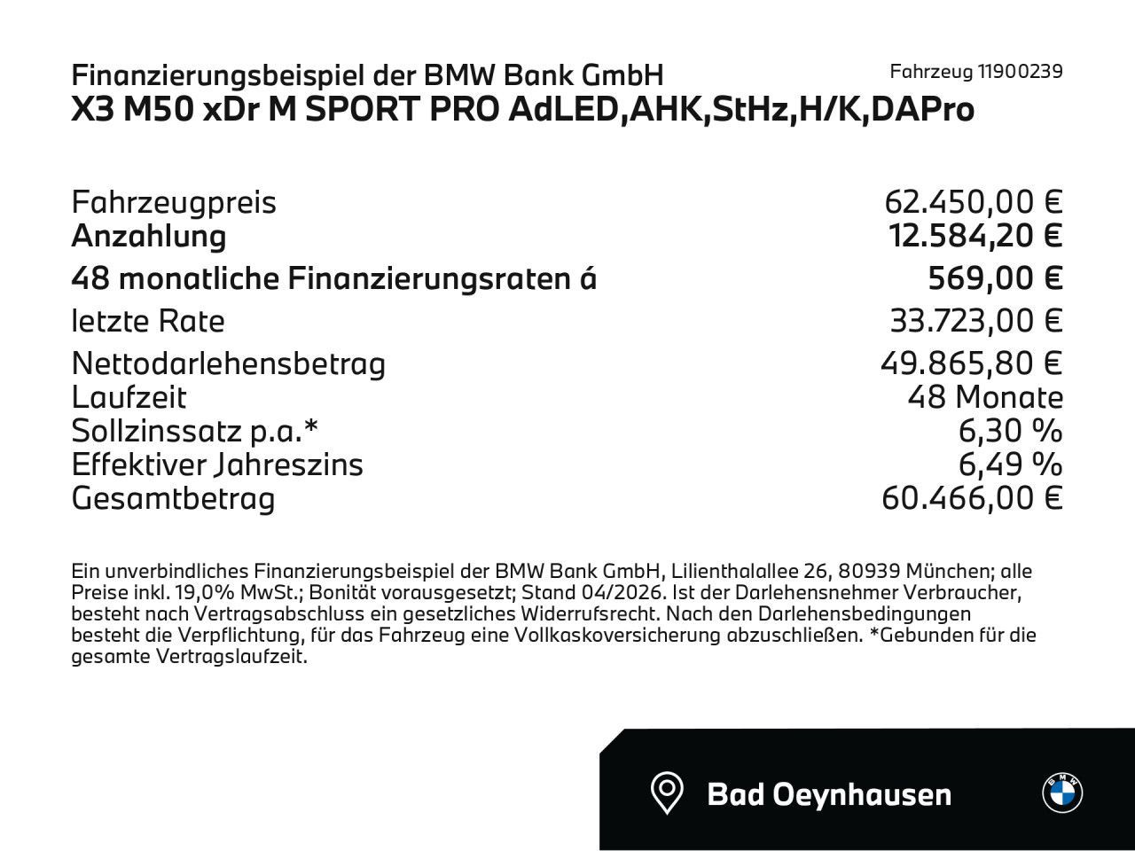 BMW X3 M50 xDr M SPORT PRO AdLED,AHK,StHz,H/K,DAPro foto 2