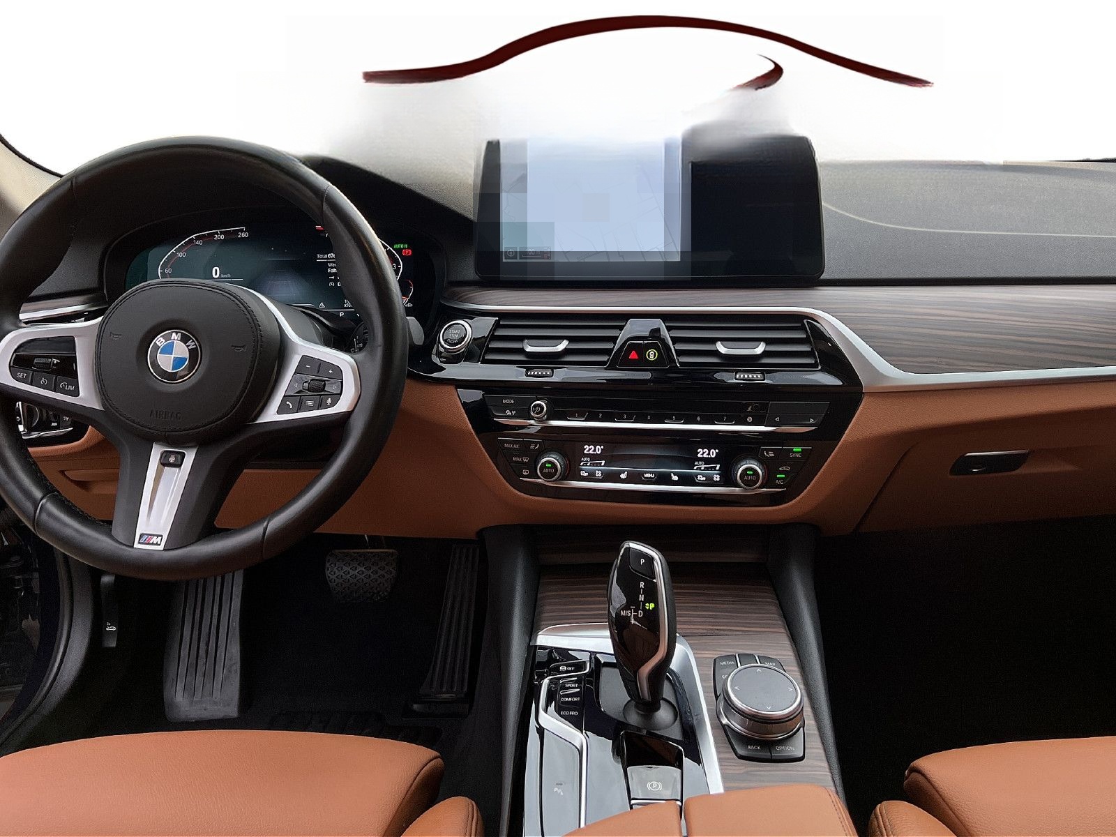 BMW 530i Lim Glas-SD Leder HK Ind.-Tansanitblau RFK foto 12