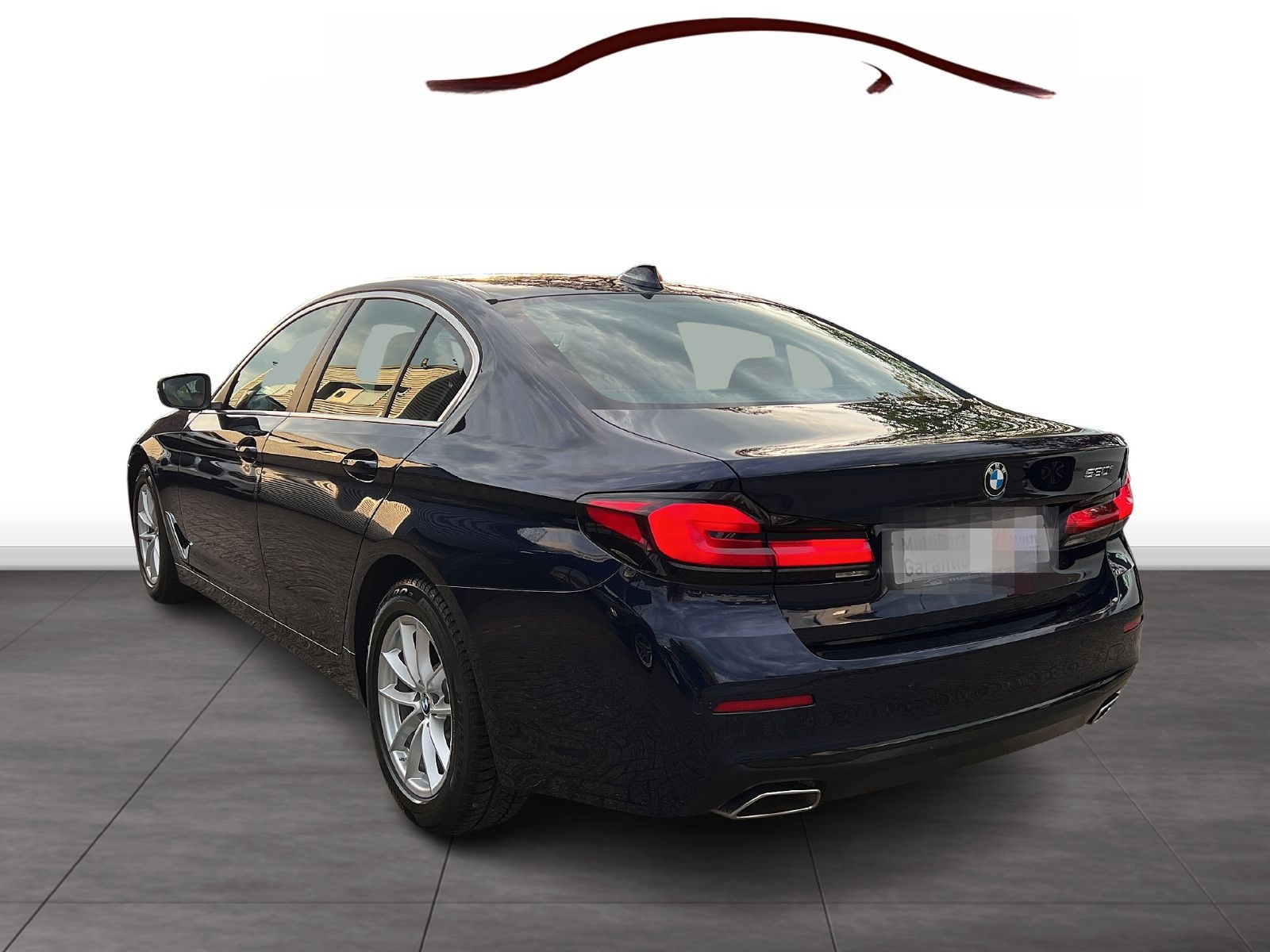 BMW 530i Lim Glas-SD Leder HK Ind.-Tansanitblau RFK foto 3