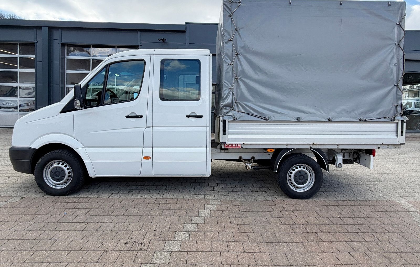 Volkswagen Crafter Pritsche Plane 35 mittel DoKa *AHK 3,5 T foto 11