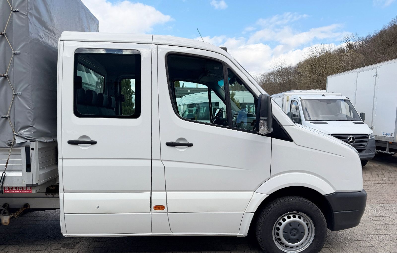 Volkswagen Crafter Pritsche Plane 35 mittel DoKa *AHK 3,5 T foto 5