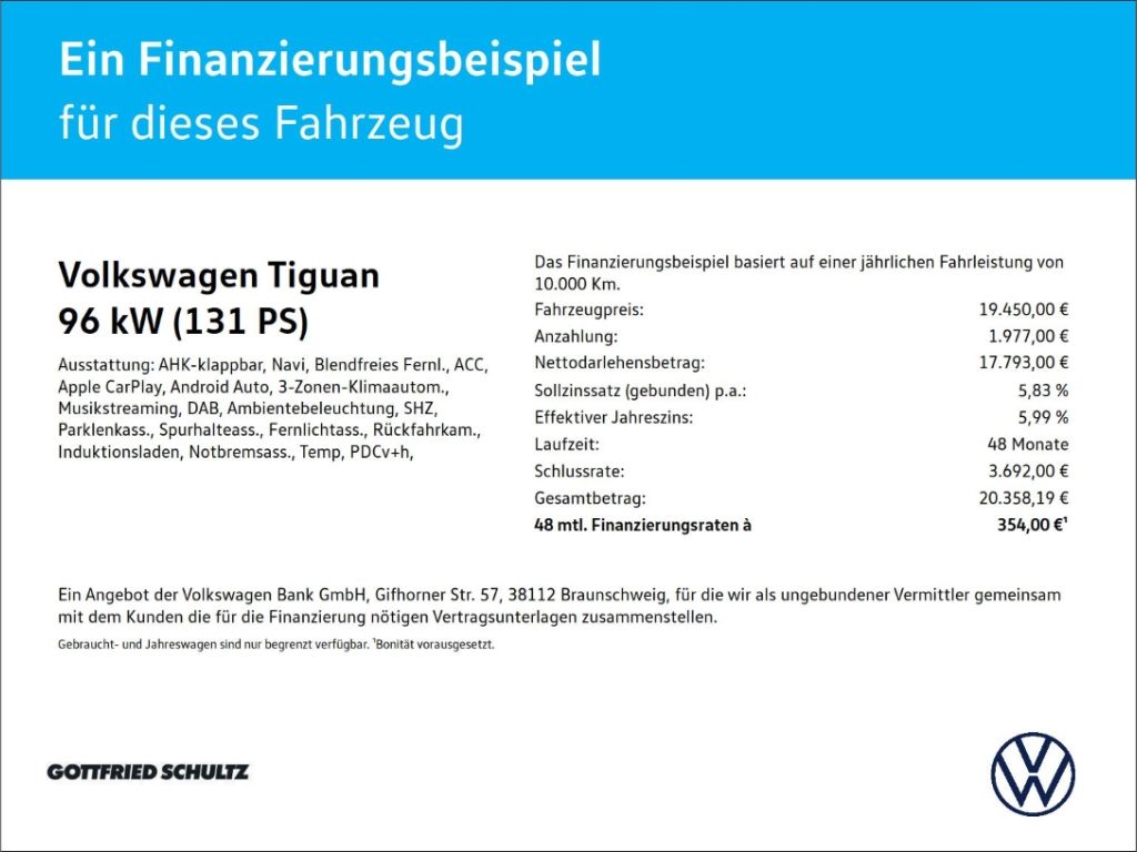 Volkswagen Tiguan Comfortline BMT Start-Stopp AHK Park Assi foto 2