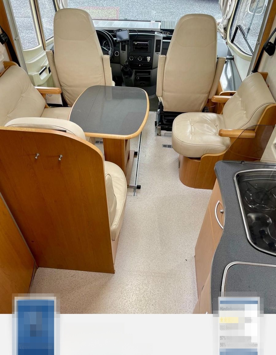 Mercedes-Benz Wohnmobil I 7400 BD Frankia Sprinter e  BD. Comf foto 23
