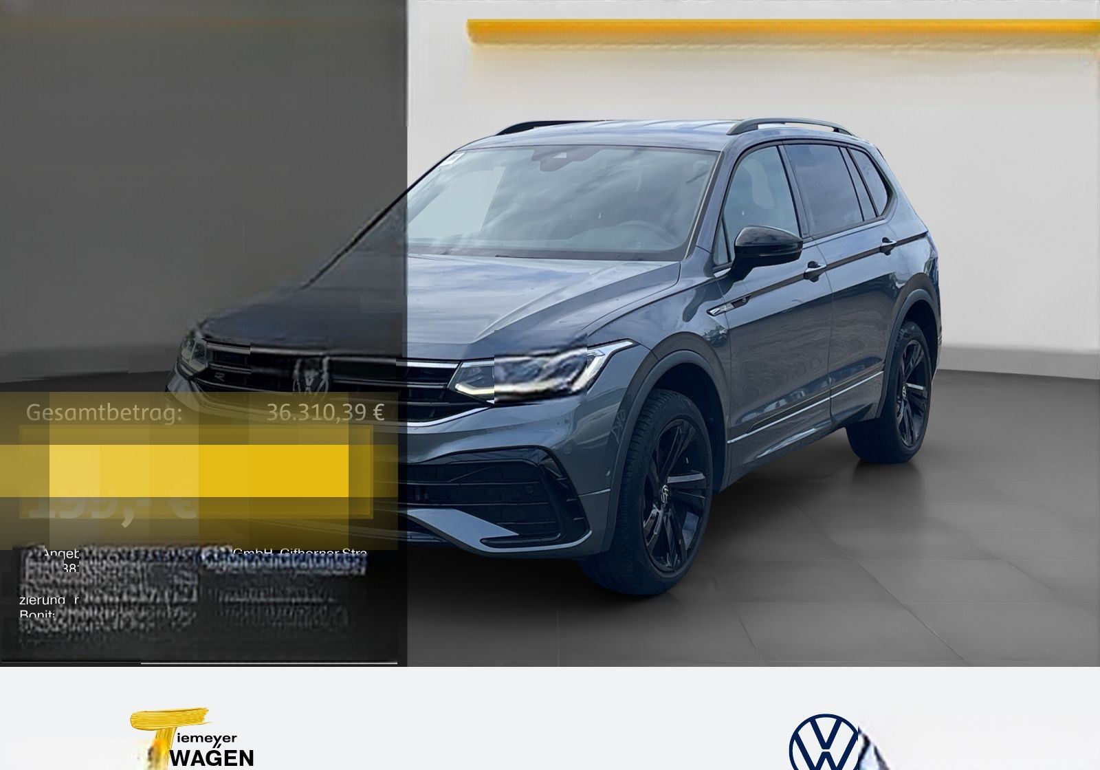 Volkswagen Tiguan Allspace 2.0 TSI DSG 4M R-LINE BLACK  AHK