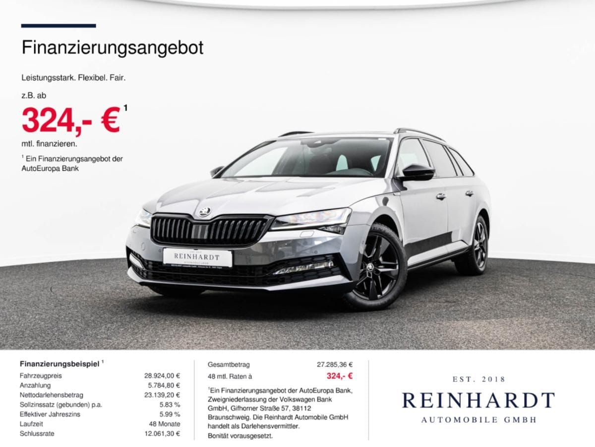 Skoda SUPERB 2.0TSi 4x4 SPORTLINE ACC PANO AHK KAMERA foto 1