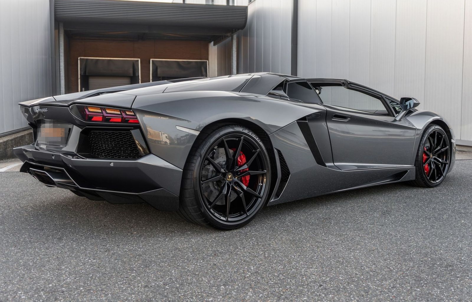 Lamborghini Aventador LP700-4 Roadster - Grigio Estoque - Ca foto 2
