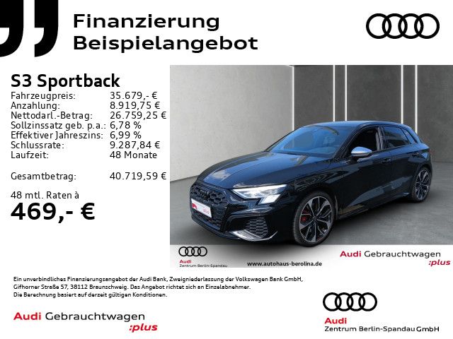 Audi S3 Sportback *PANO*MATRIX*B&O*Opt.-Schwarz+*SHZ* foto 2
