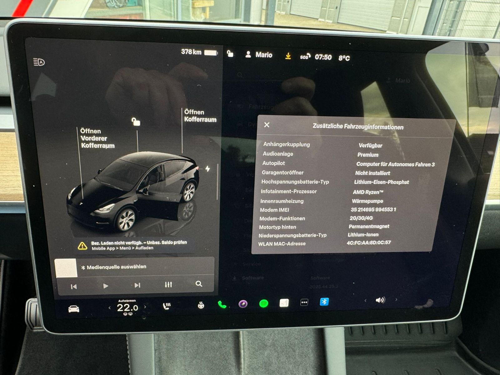 Tesla Model Y RWD Matrix LED Leder AHK SOH 94,4 foto 10