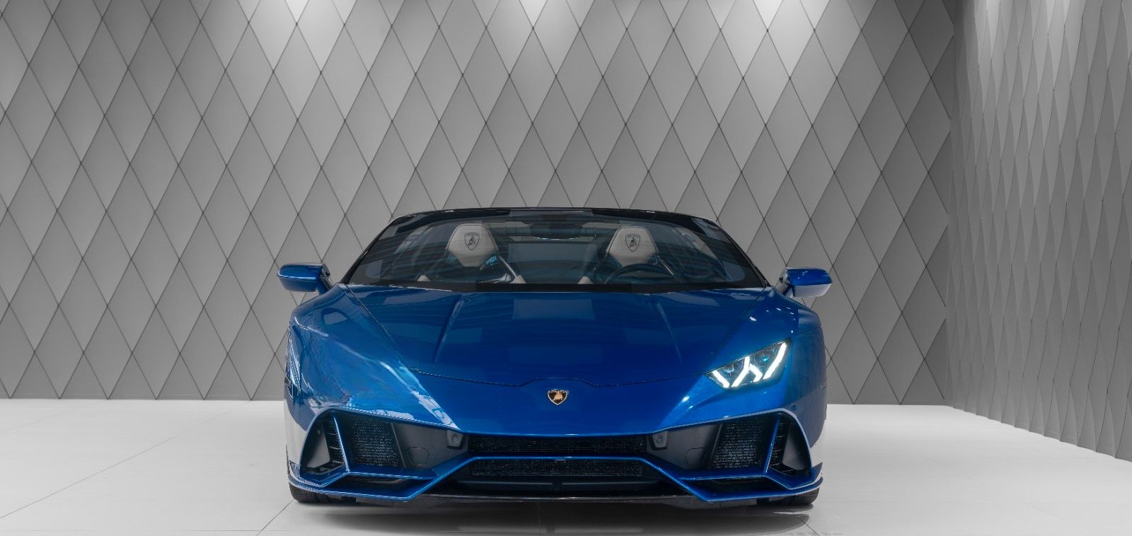 Lamborghini Huracán EVO Spyder BLU SIDERIS LIFT SENSONUM foto 2