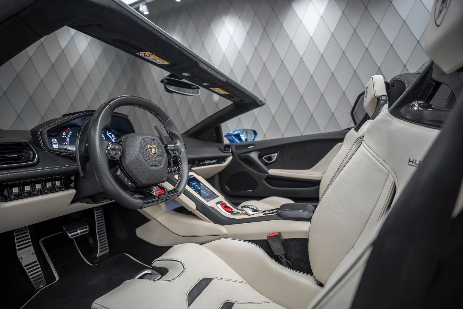 Lamborghini Huracán EVO Spyder BLU SIDERIS LIFT SENSONUM foto 15