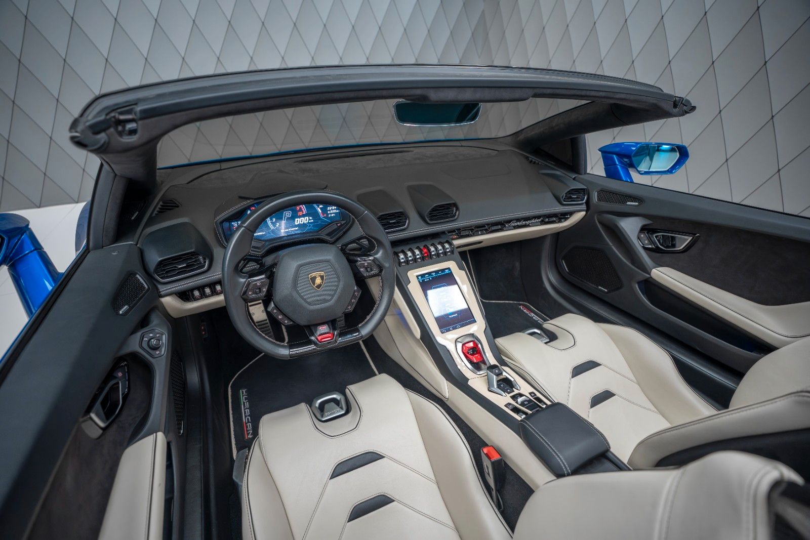 Lamborghini Huracán EVO Spyder BLU SIDERIS LIFT SENSONUM foto 19
