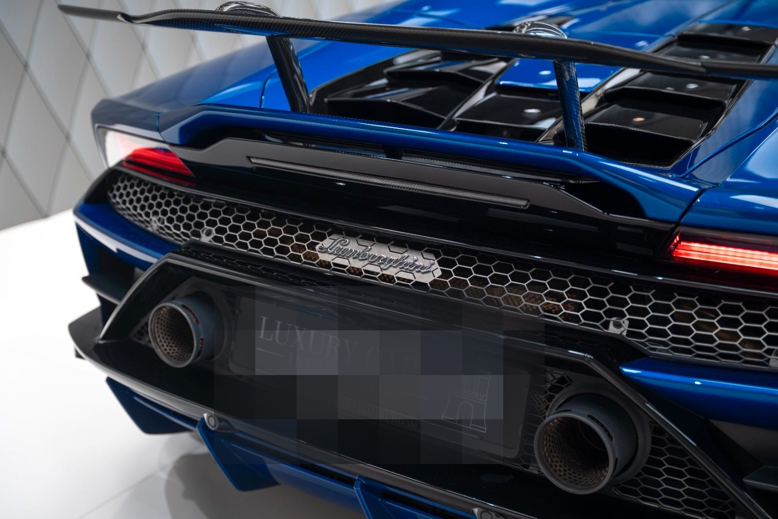 Lamborghini Huracán EVO Spyder BLU SIDERIS LIFT SENSONUM foto 9