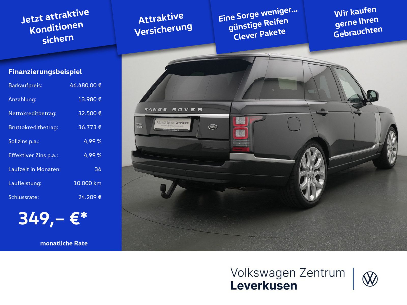Land Rover Range Rover SDV8 Vogue PANO STANDHZ AHK LUFT ACC foto 2