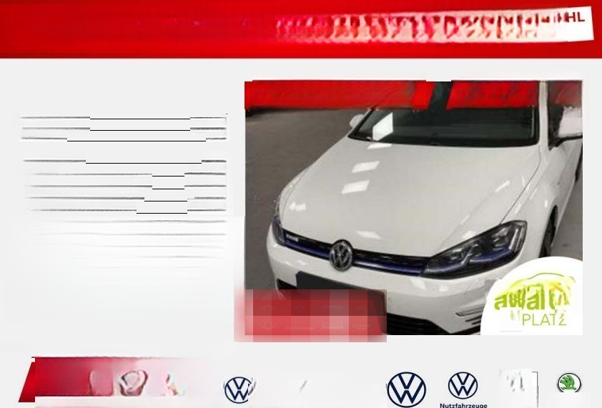 Volkswagen Golf e-Golf 178,-ohne Anzahlung Kamera App-Conne foto 1