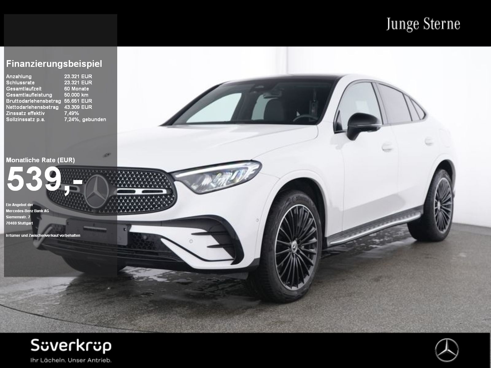 Mercedes-Benz GLC 300 de 4M Coupé , AMG NIGHT MEMO 360 AHK PDC
