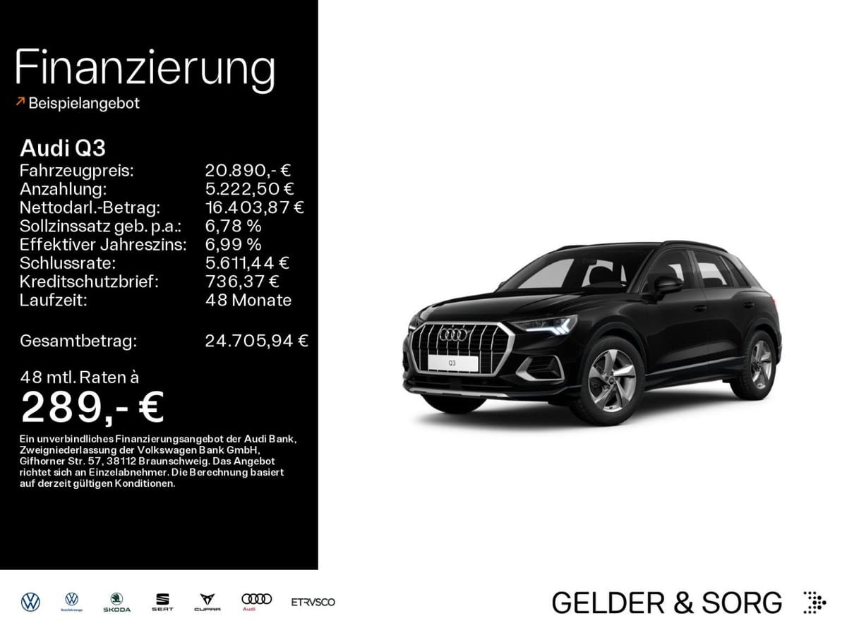 Audi Q3 advanced 35 TFSI NAVI LED EPH CLIMA SHZ