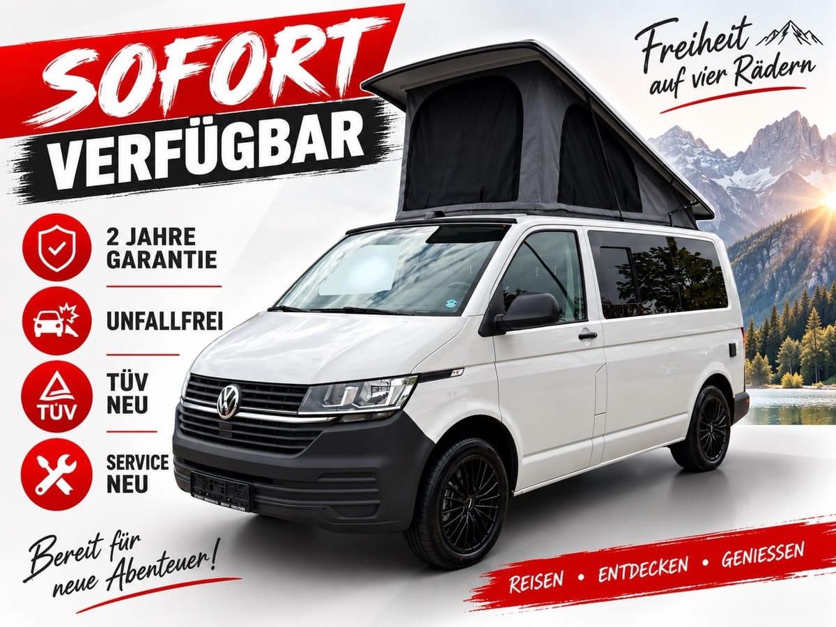 Volkswagen T6.1 California Küche Aufstelldach Ahk PDC Tempo