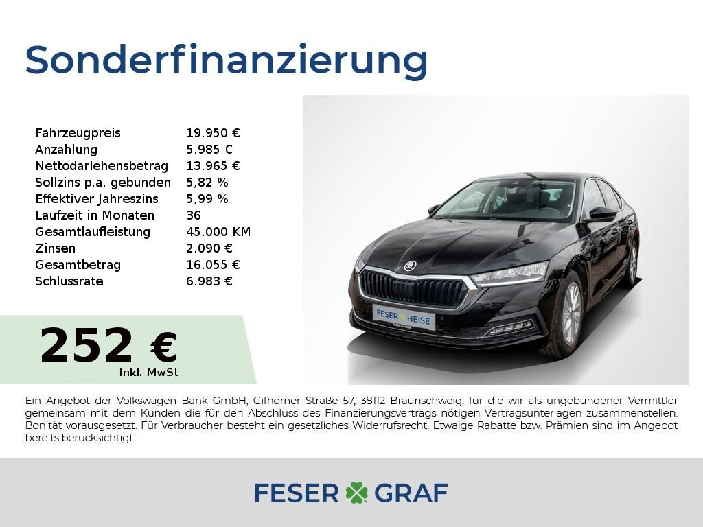 Skoda Octavia Lim. 2.0 TDI Style LED Shzg. RearView foto 1