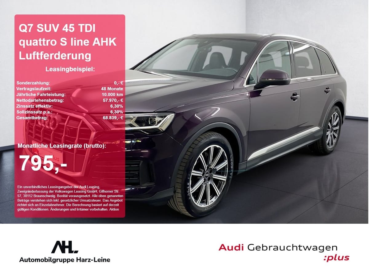 Audi Q7 SUV 45 TDI quattro S line AHK Luftferderung foto 1