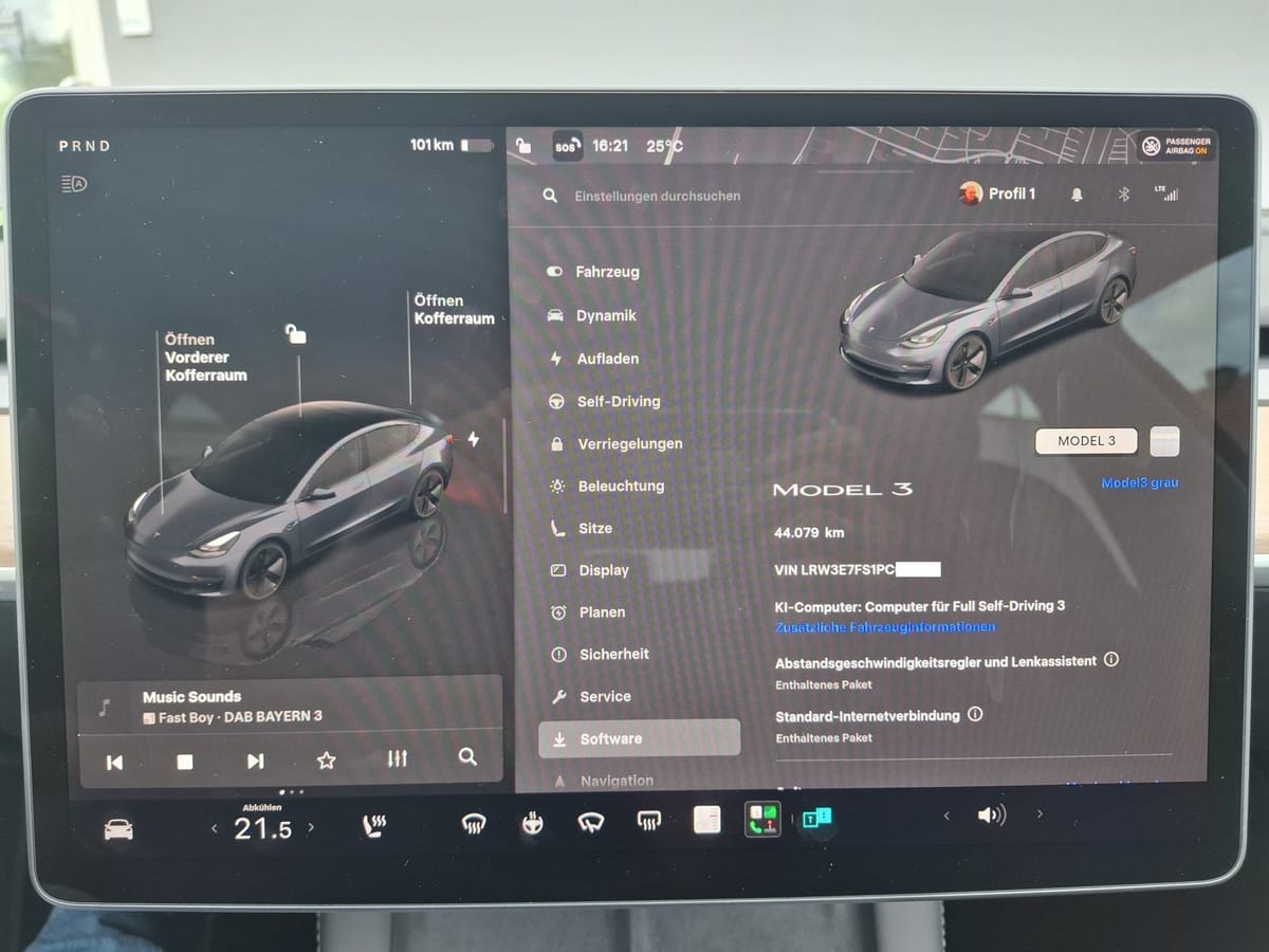 Tesla Model 3 ACC, Panorama, 18 Zoll, Kamera, 1.Hand foto 17