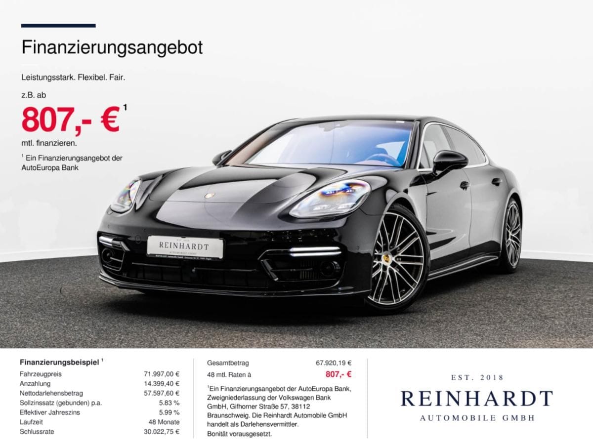 Porsche PANAMERA 4S EXECUTIVE ACC PANO PDSL PASM 14WEGE