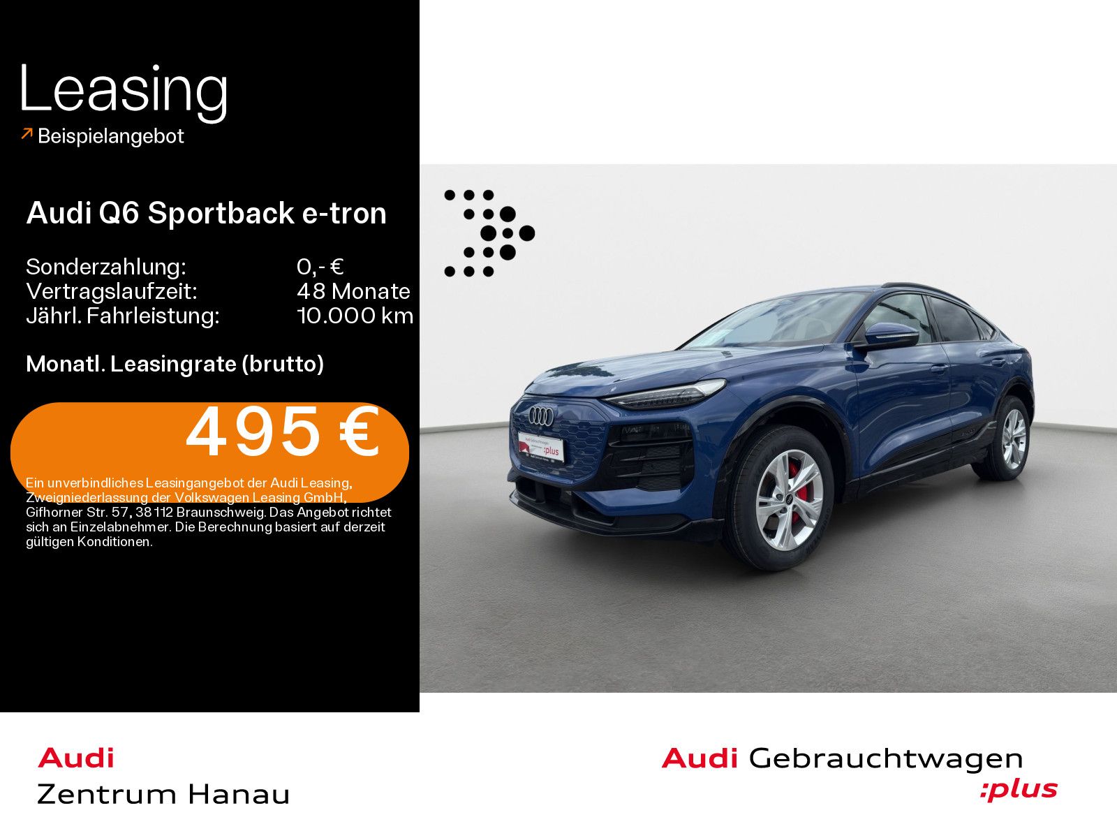 Audi Q6 Sportback e-tron advanced 0,25% LED AHK SHZ P