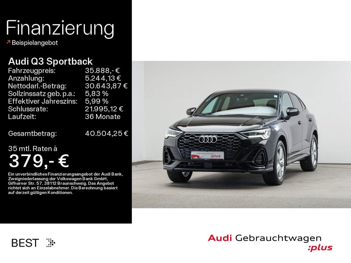 Audi Q3 Sportback S line 40 TFSI qu. Assist Navi So