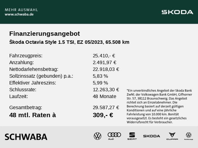 Skoda Octavia Combi Style 1,5 TSI AHK LED HdUp 17 foto 4