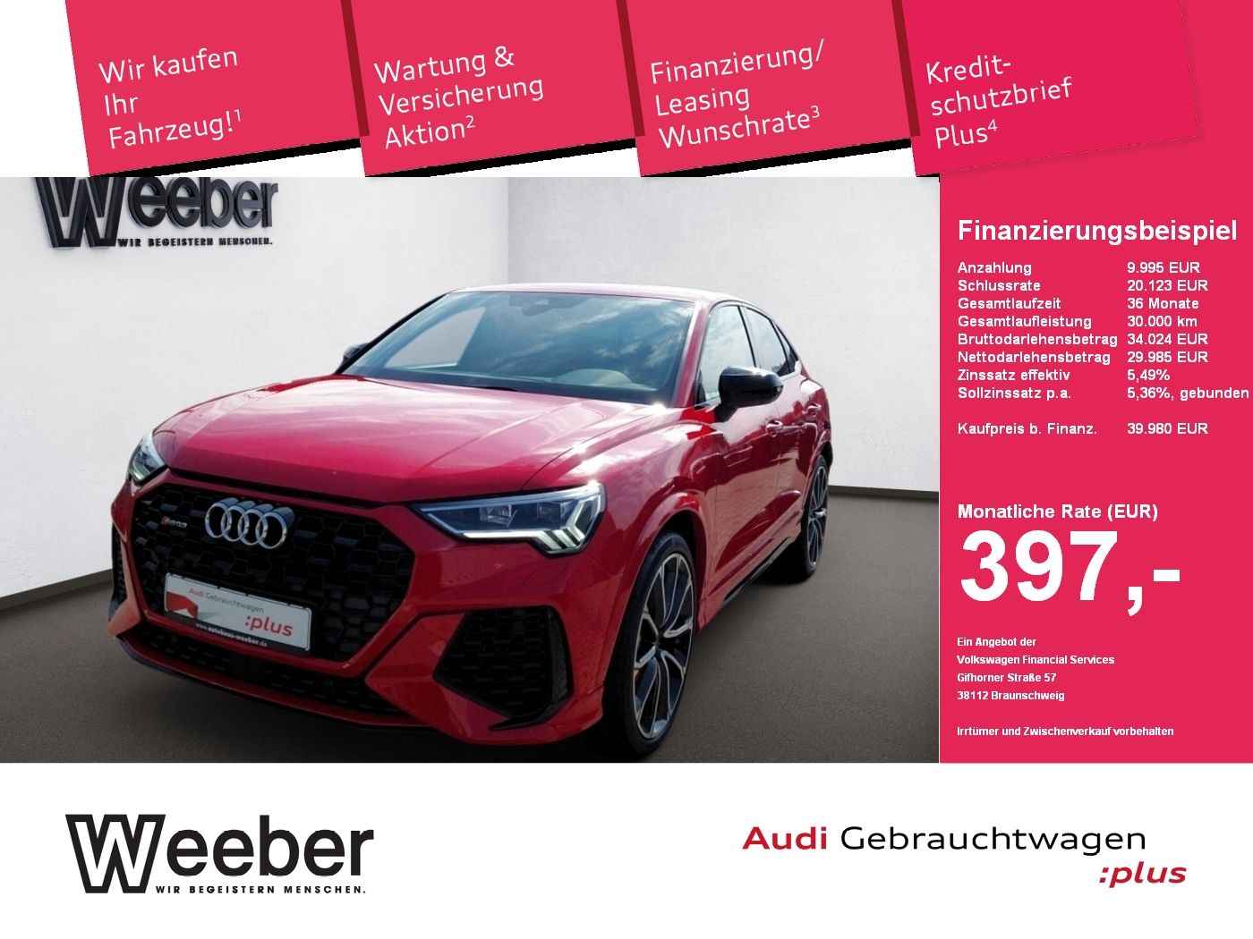 Audi RS Q3 Sportback quattro *NAVI*KAMERA*BLACKSTYLE* foto 1