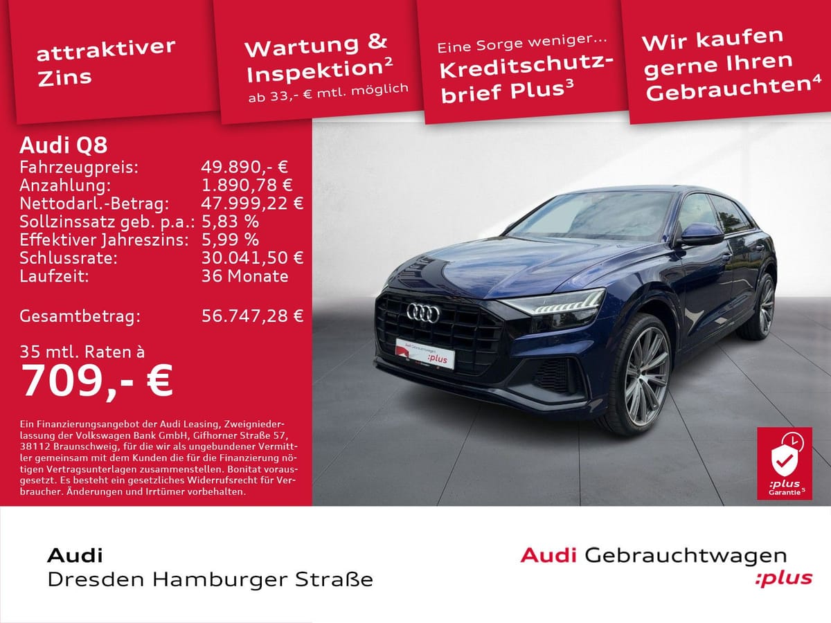 Audi Q8 55 TFSI quattro tiptronic S Line Head-up AHZV foto 2