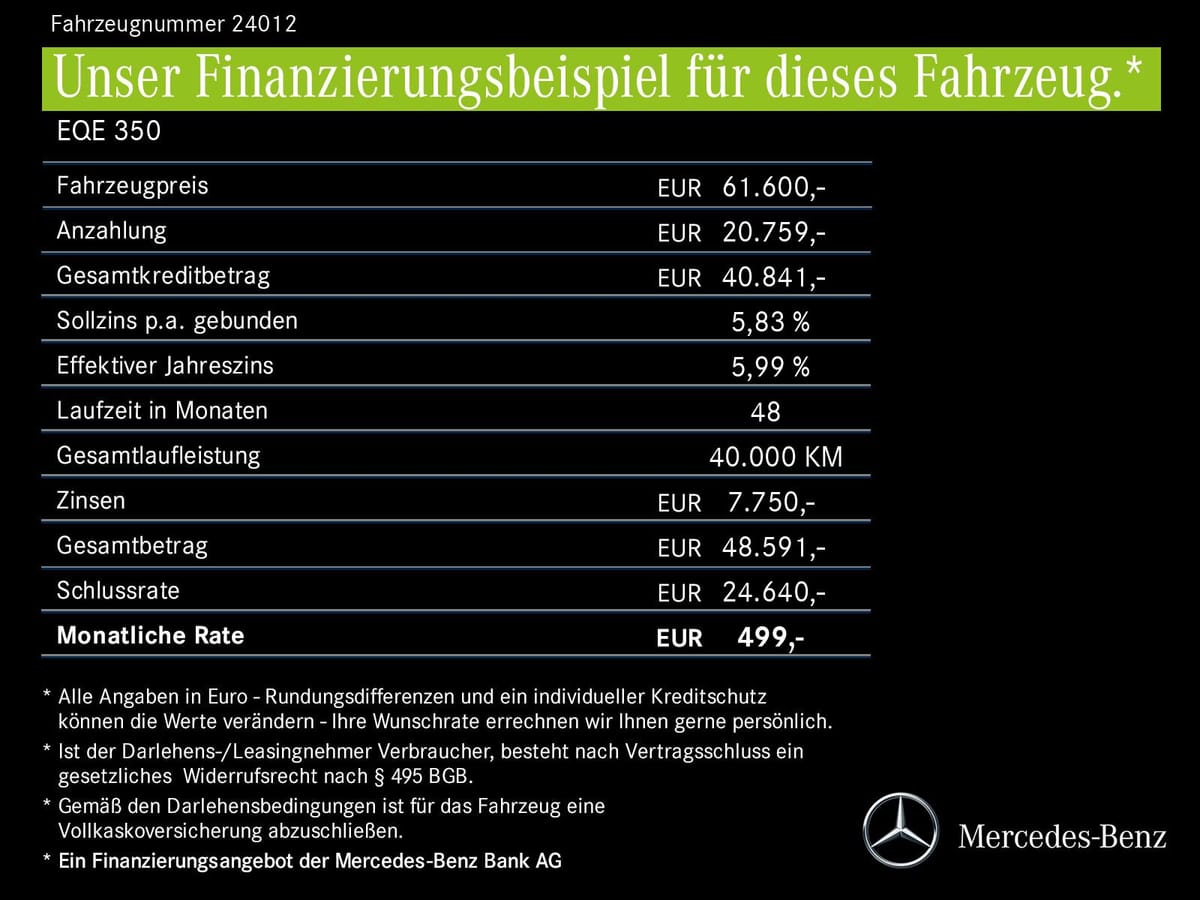 Mercedes-Benz EQE 350 4M AMG Line Night Vierlspeiche AIR Pano foto 10