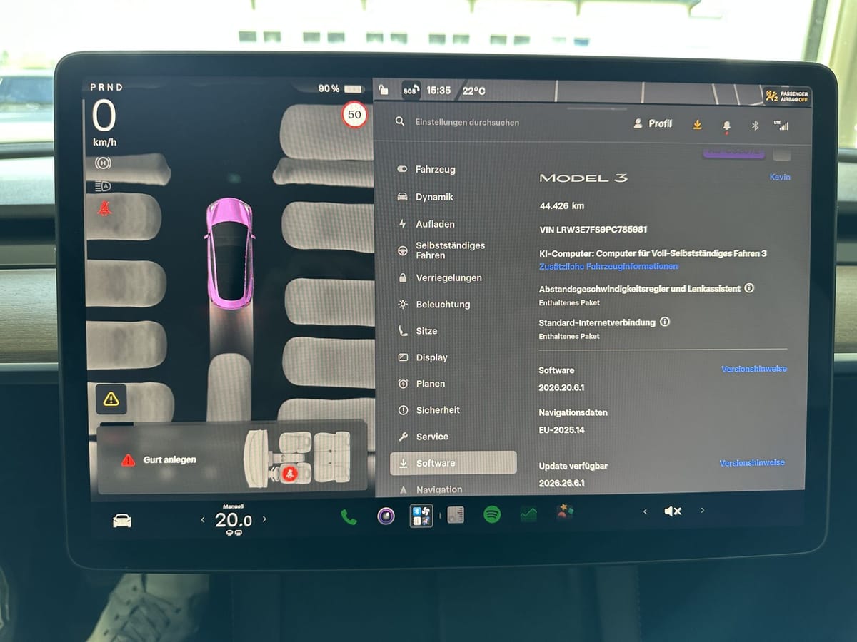 Tesla Model 3 Basis RWD Pano Navi LED Ryzen Wärmepumpe foto 8
