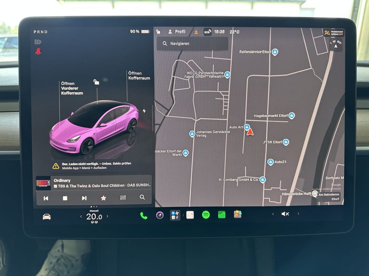 Tesla Model 3 Basis RWD Pano Navi LED Ryzen Wärmepumpe foto 10
