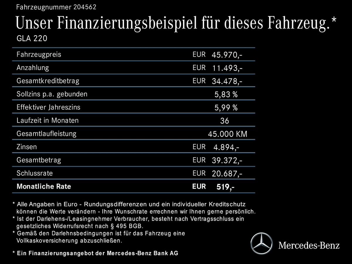 Mercedes-Benz GLA 220 d 4M Progressive Advanced AHK Night Totw foto 16