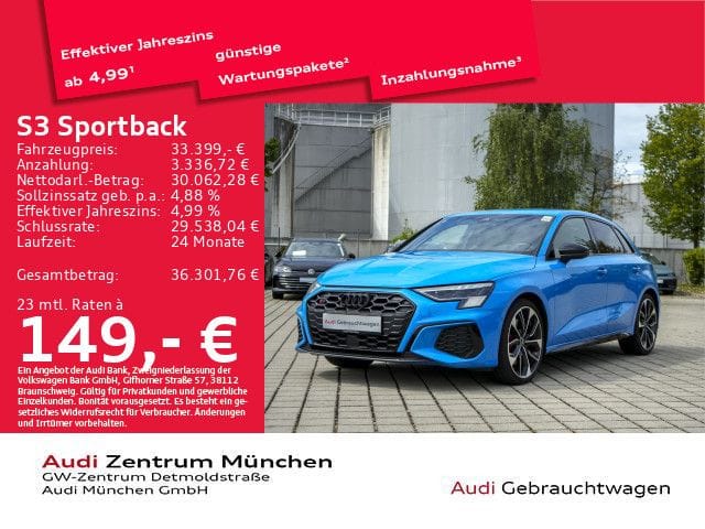 Audi S3 Sportback TFSI ACC/Matrix/Navi/Virtual/R-Kame