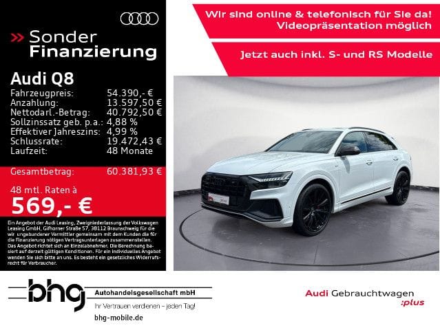 Audi Q8 50 TDI quattro HD-Matrix AHK Pano B&O Standhz foto 2