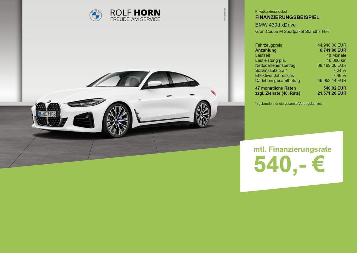 BMW 430d xDrive Gran Coupe M Sportpaket Standhz HiFi foto 2