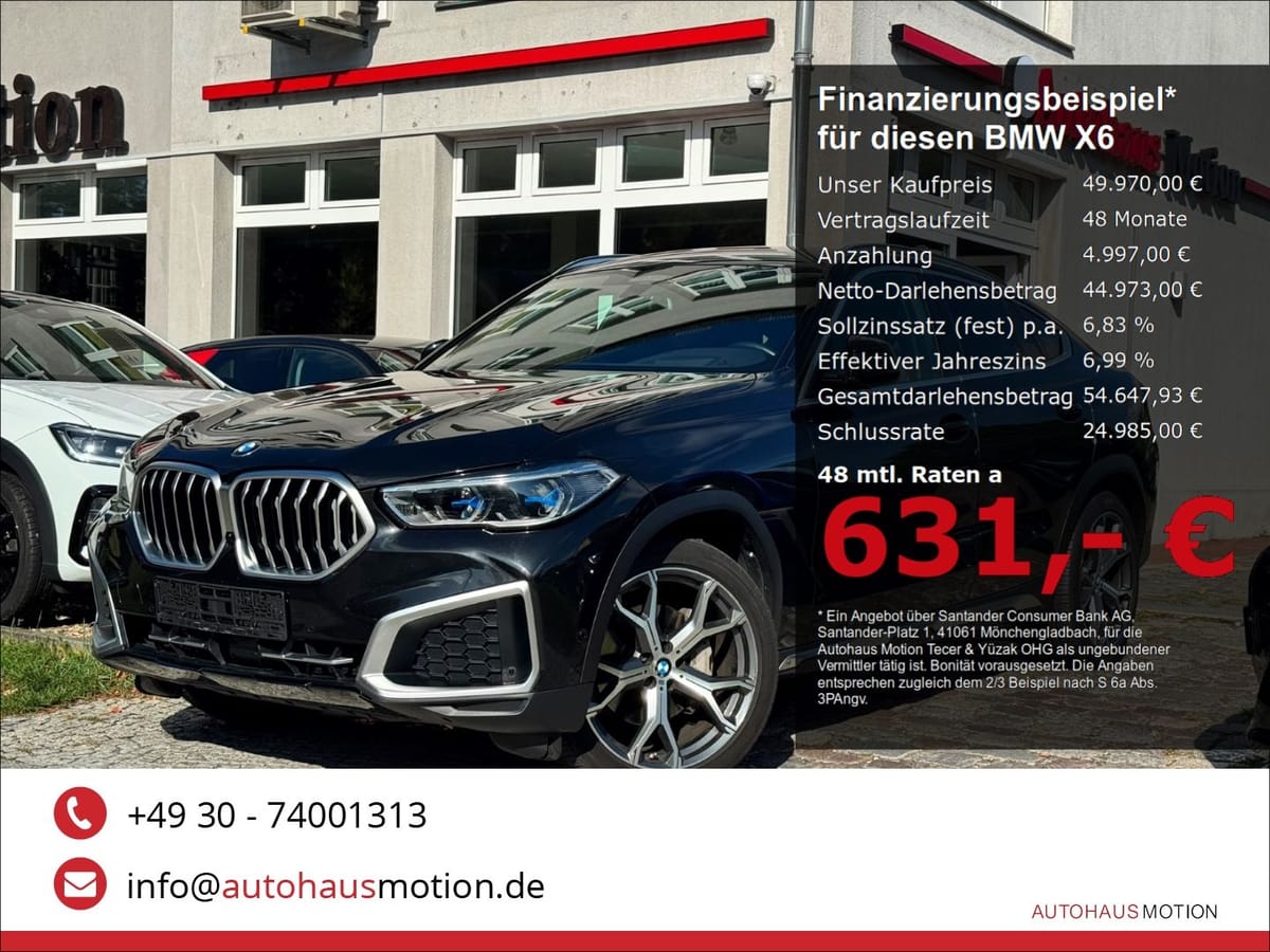 BMW X6 xDrive 30 d xLine Laser Navi Kamera HUD ACC S
