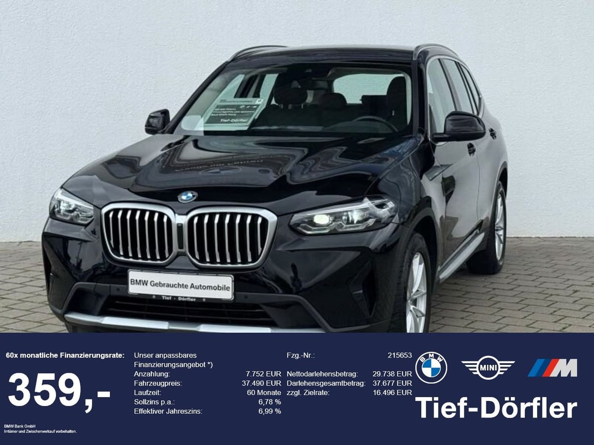 BMW X3 xDrive20d LED HUD DrivingAss Memo Shz LED HUD