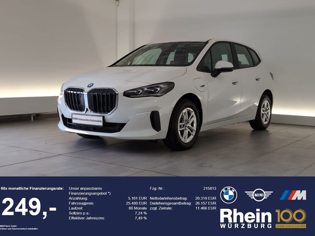 BMW 225e xDrive Active Tourer Navi LED 360° HuD ACC