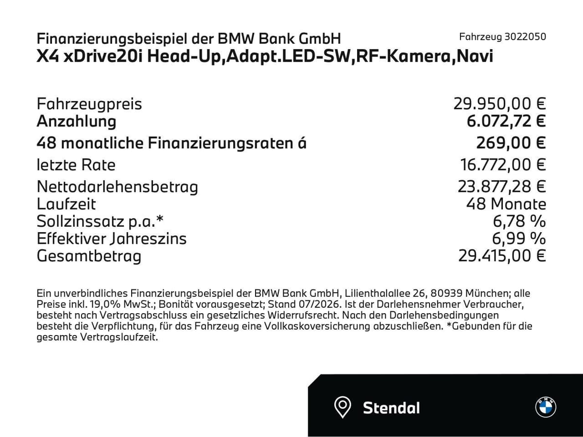 BMW X4 xDrive20i Head-Up Adapt.LED-SW RF-Kamera Navi foto 2