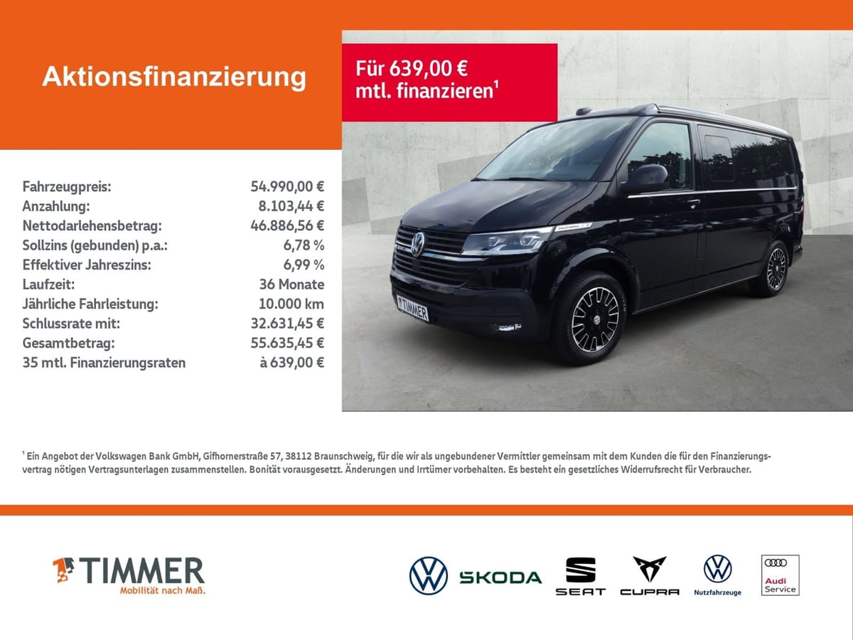 Volkswagen T6 California 2.0 TDI Beach Camper DSG AHK KAME foto 2