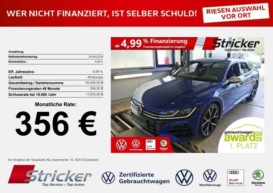 Volkswagen Arteon Shooting Brake R 2.0TSI 356,- ohne Anzah